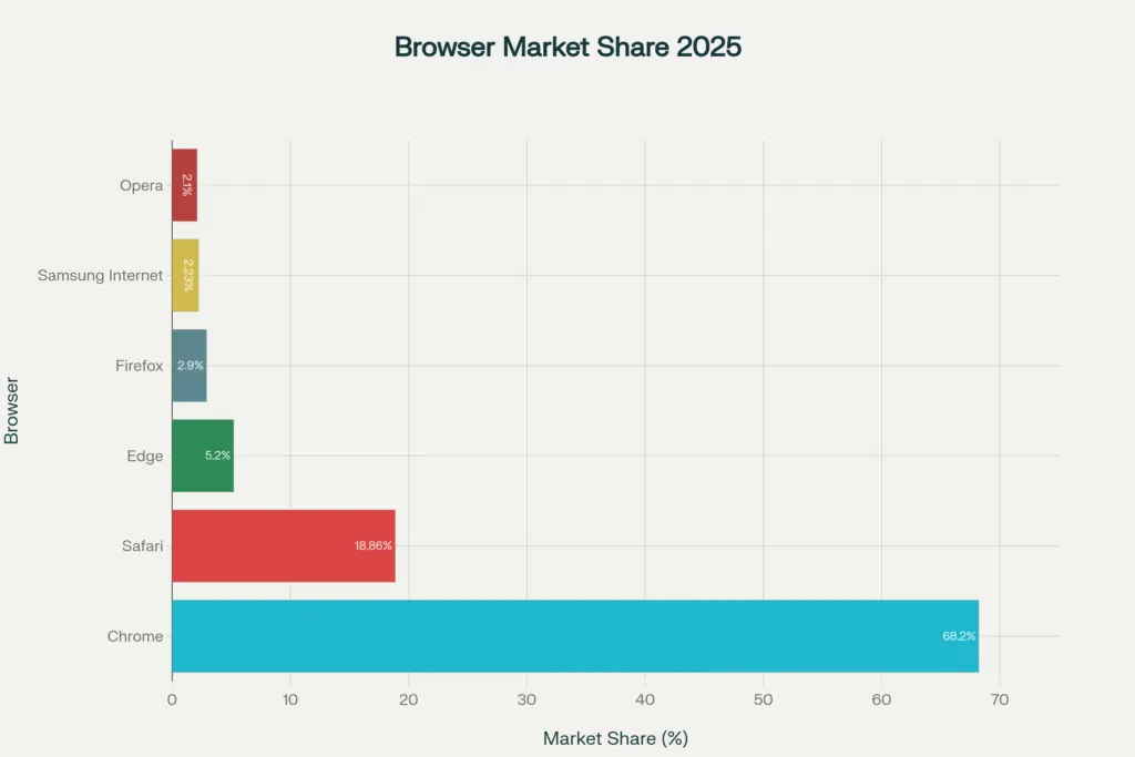 Browser Market Share 2025: Chrome's Dominance in the Current Landscape